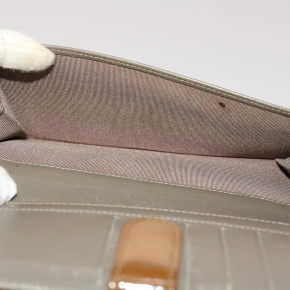 CHANEL Matelasse Wallet Patent Leather Brown CC Auth yk7893 - Picture 10 of 16